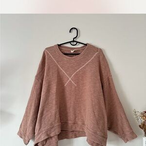 Free People Mauve Oversized Sweater